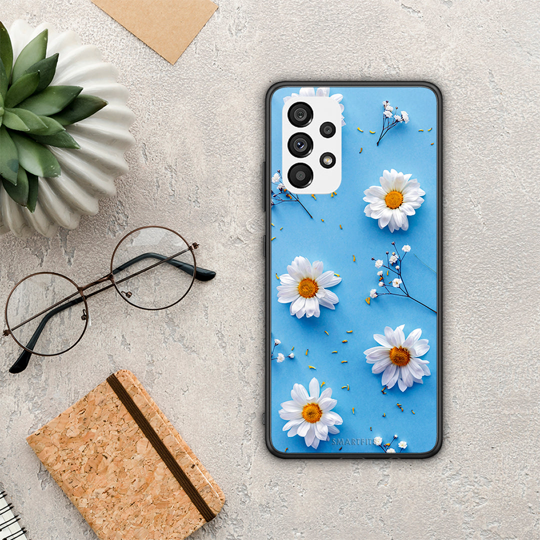 Real Daisies - Samsung Galaxy A73 5G case