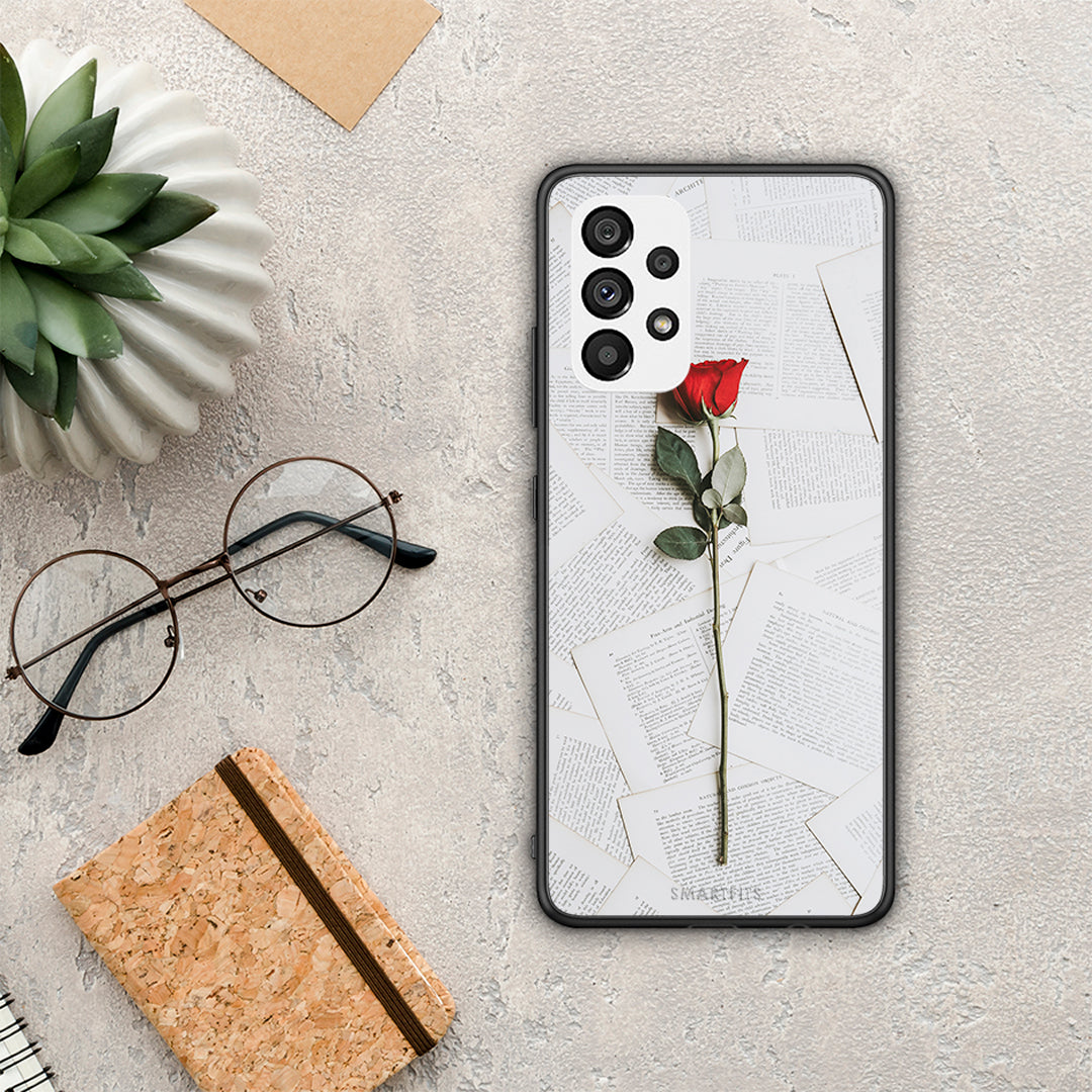 Red Rose - Samsung Galaxy A73 5G case