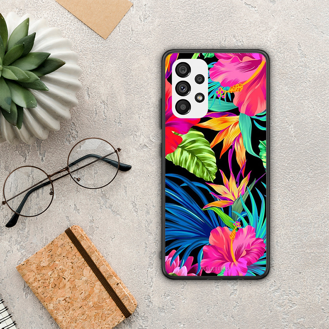 Tropical Flowers - Samsung Galaxy A73 5G case