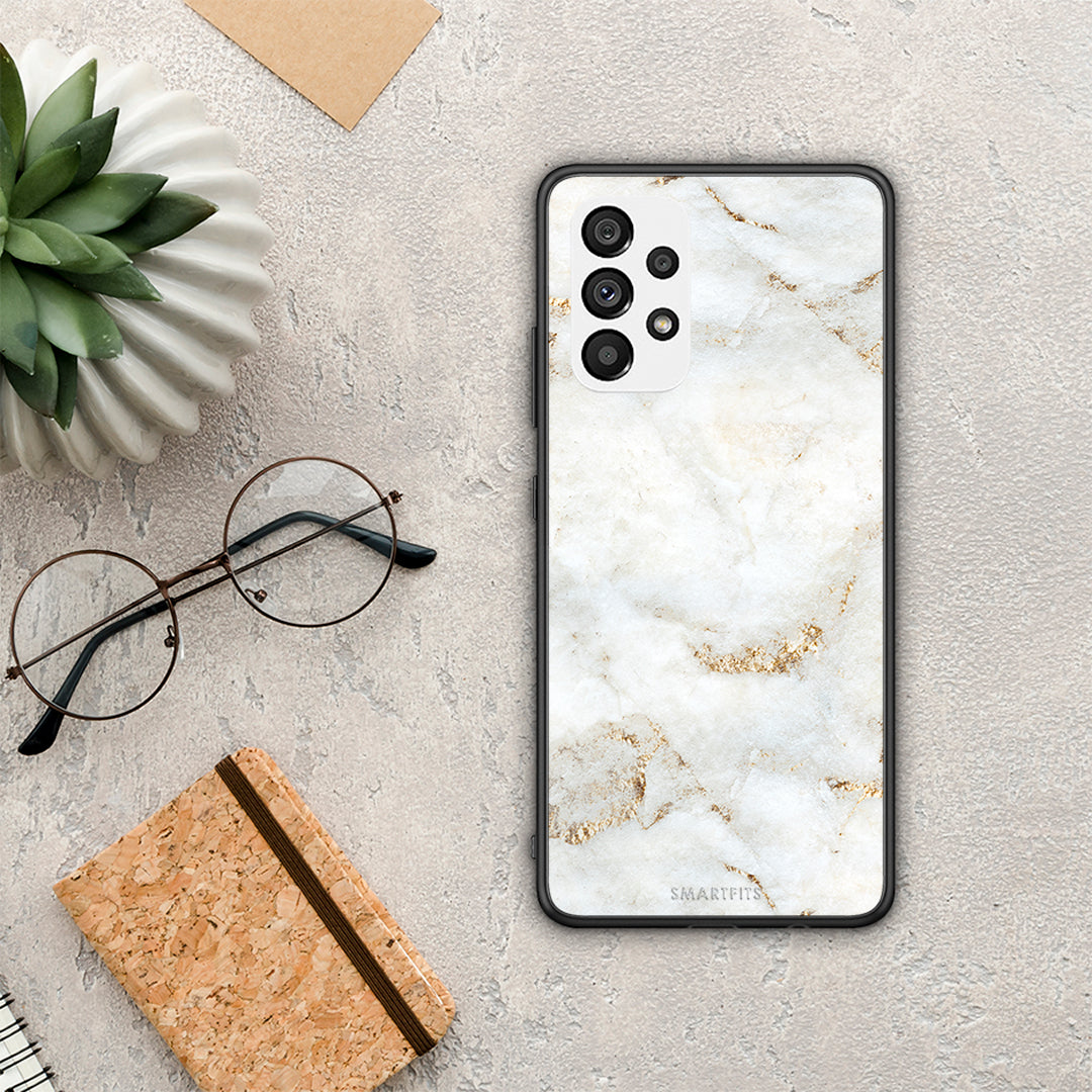 White Gold Marble - Samsung Galaxy A73 5G case