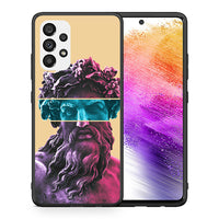 Thumbnail for Θήκη Αγίου Βαλεντίνου Samsung A73 5G Zeus Art από τη Smartfits με σχέδιο στο πίσω μέρος και μαύρο περίβλημα | Samsung A73 5G Zeus Art case with colorful back and black bezels