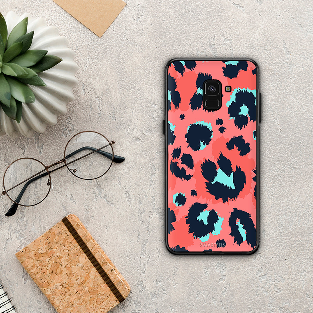 Animal Pink Leopard - Samsung Galaxy A8 θήκη