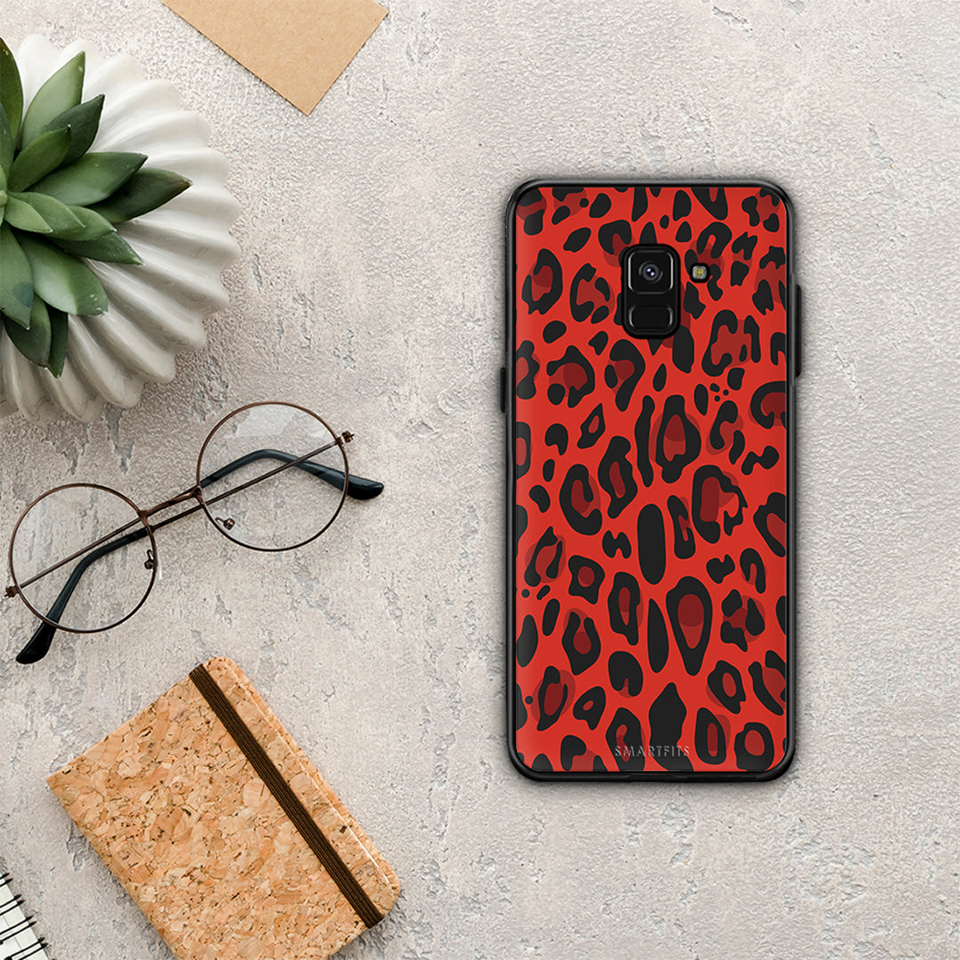 Animal Red Leopard - Samsung Galaxy A8 case