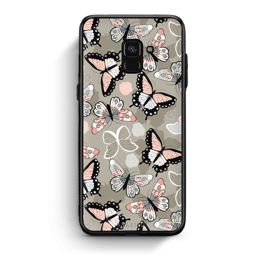 135 - Samsung A8  Butterflies Boho case, cover, bumper