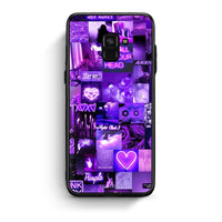 Thumbnail for Samsung A8 Collage Stay Wild Θήκη Αγίου Βαλεντίνου από τη Smartfits με σχέδιο στο πίσω μέρος και μαύρο περίβλημα | Smartphone case with colorful back and black bezels by Smartfits