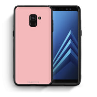 Thumbnail for Θήκη Samsung A8 Nude Color από τη Smartfits με σχέδιο στο πίσω μέρος και μαύρο περίβλημα | Samsung A8 Nude Color case with colorful back and black bezels