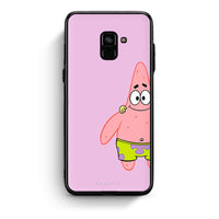 Thumbnail for Samsung A8  Friends Patrick θήκη από τη Smartfits με σχέδιο στο πίσω μέρος και μαύρο περίβλημα | Smartphone case with colorful back and black bezels by Smartfits