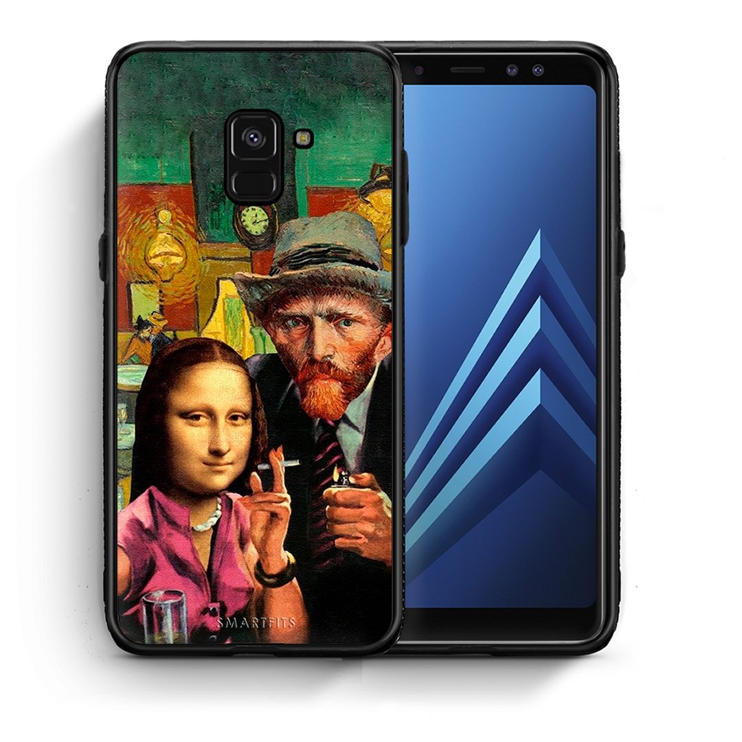 Θήκη Samsung A8 Funny Art από τη Smartfits με σχέδιο στο πίσω μέρος και μαύρο περίβλημα | Samsung A8 Funny Art case with colorful back and black bezels