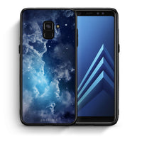 Thumbnail for Θήκη Samsung A8 Blue Sky Galaxy από τη Smartfits με σχέδιο στο πίσω μέρος και μαύρο περίβλημα | Samsung A8 Blue Sky Galaxy case with colorful back and black bezels