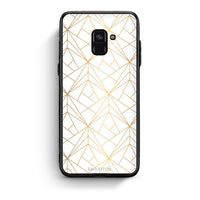 Thumbnail for 111 - Samsung A8  Luxury White Geometric case, cover, bumper