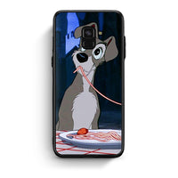 Thumbnail for Samsung A8 Lady And Tramp 1 Θήκη Αγίου Βαλεντίνου από τη Smartfits με σχέδιο στο πίσω μέρος και μαύρο περίβλημα | Smartphone case with colorful back and black bezels by Smartfits