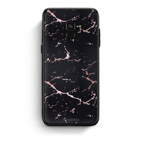 Thumbnail for 4 - Samsung A8  Black Rosegold Marble case, cover, bumper