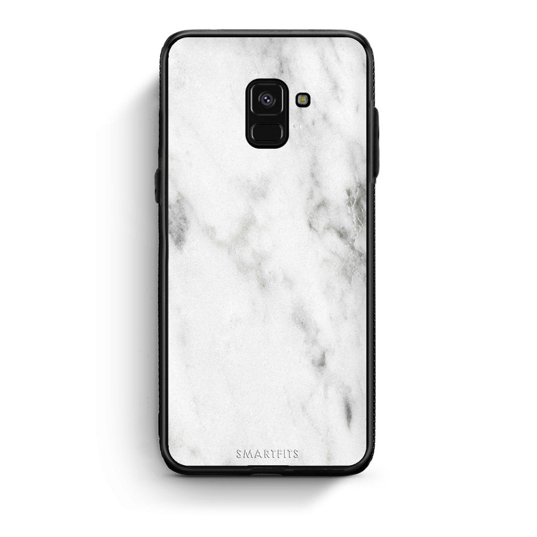 2 - Samsung A8  White marble case, cover, bumper