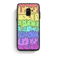 Thumbnail for Samsung A8 Melting Rainbow θήκη από τη Smartfits με σχέδιο στο πίσω μέρος και μαύρο περίβλημα | Smartphone case with colorful back and black bezels by Smartfits