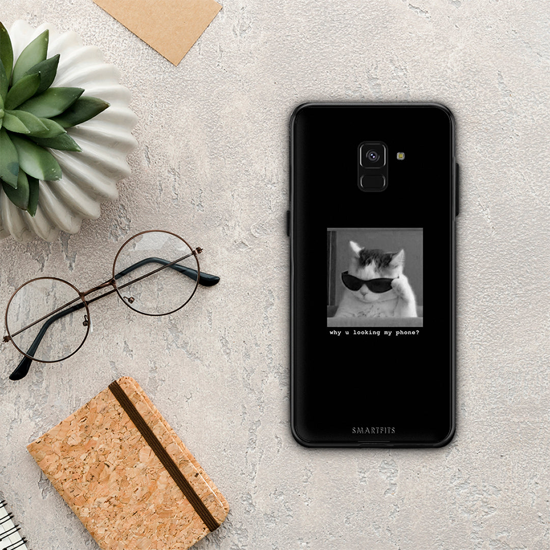 Meme Cat - Samsung Galaxy A8 case