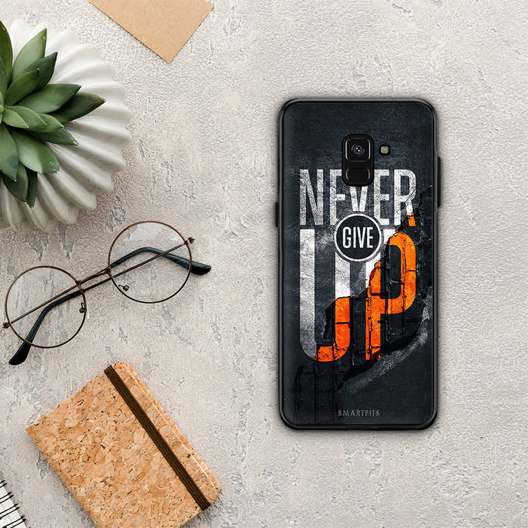 Never Give Up - Samsung Galaxy A8 θήκη