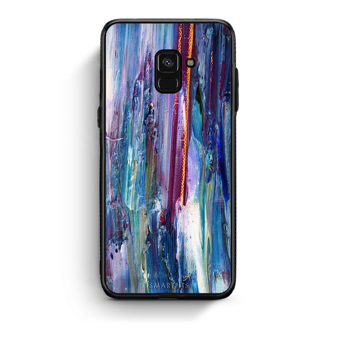 99 - Samsung A8  Paint Winter case, cover, bumper