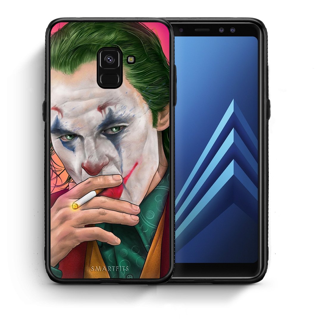 Θήκη Samsung A8 JokesOnU PopArt από τη Smartfits με σχέδιο στο πίσω μέρος και μαύρο περίβλημα | Samsung A8 JokesOnU PopArt case with colorful back and black bezels