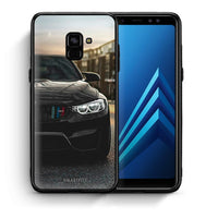 Thumbnail for Θήκη Samsung A8 M3 Racing από τη Smartfits με σχέδιο στο πίσω μέρος και μαύρο περίβλημα | Samsung A8 M3 Racing case with colorful back and black bezels