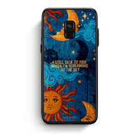 Thumbnail for Samsung A8 Screaming Sky θήκη από τη Smartfits με σχέδιο στο πίσω μέρος και μαύρο περίβλημα | Smartphone case with colorful back and black bezels by Smartfits