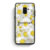 Thumbnail for Samsung A8 Summer Daisies Θήκη από τη Smartfits με σχέδιο στο πίσω μέρος και μαύρο περίβλημα | Smartphone case with colorful back and black bezels by Smartfits