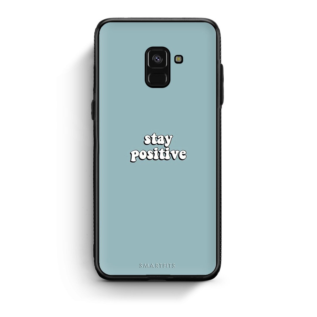 4 - Samsung A8 Positive Text case, cover, bumper