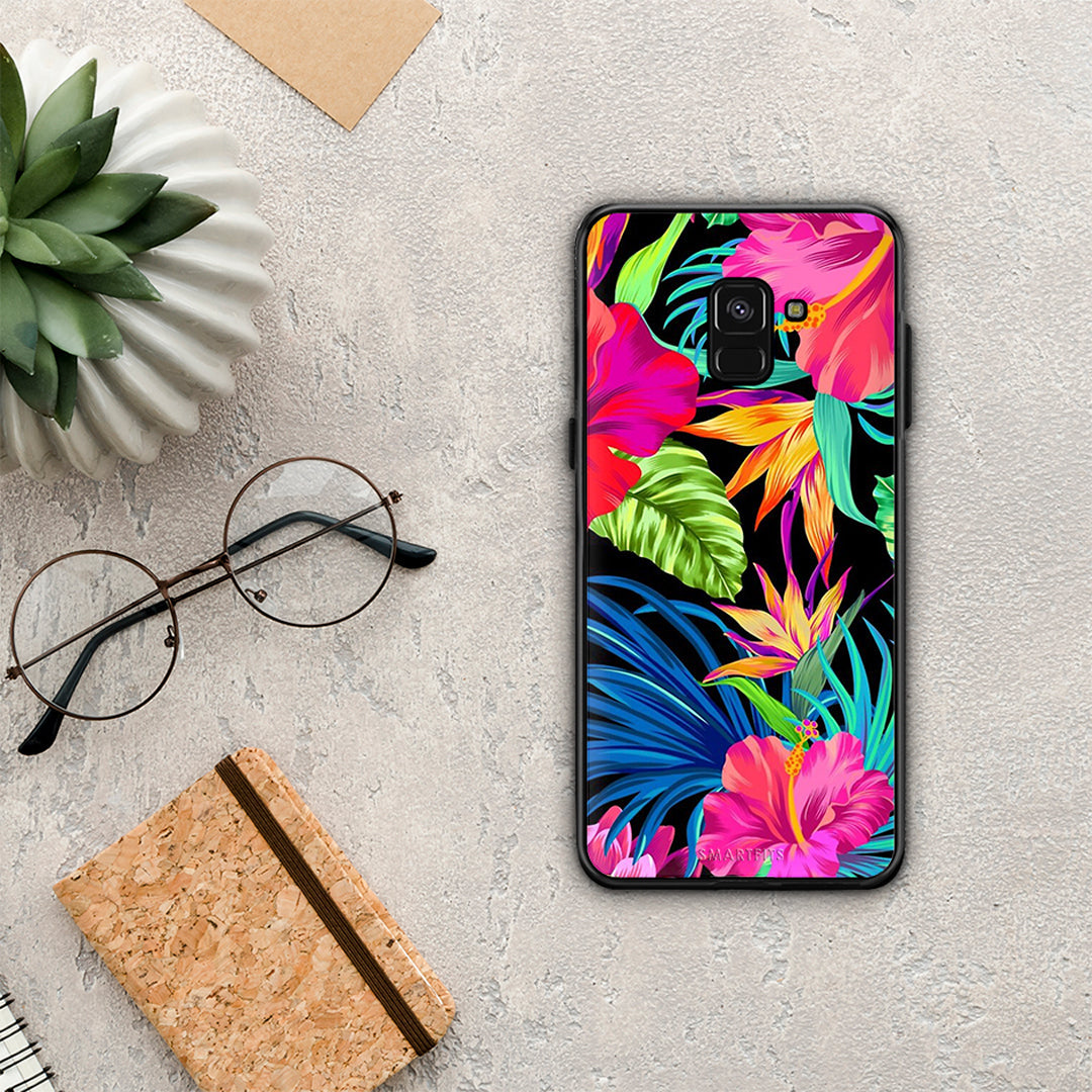 Tropical Flowers - Samsung Galaxy A8 case