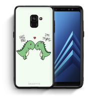 Thumbnail for Θήκη Samsung A8 Rex Valentine από τη Smartfits με σχέδιο στο πίσω μέρος και μαύρο περίβλημα | Samsung A8 Rex Valentine case with colorful back and black bezels