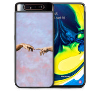 Thumbnail for Θήκη Samsung A80 Adam Hand από τη Smartfits με σχέδιο στο πίσω μέρος και μαύρο περίβλημα | Samsung A80 Adam Hand case with colorful back and black bezels
