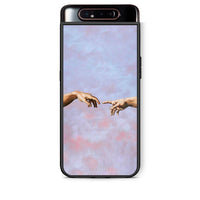 Thumbnail for Samsung A80 Adam Hand θήκη από τη Smartfits με σχέδιο στο πίσω μέρος και μαύρο περίβλημα | Smartphone case with colorful back and black bezels by Smartfits