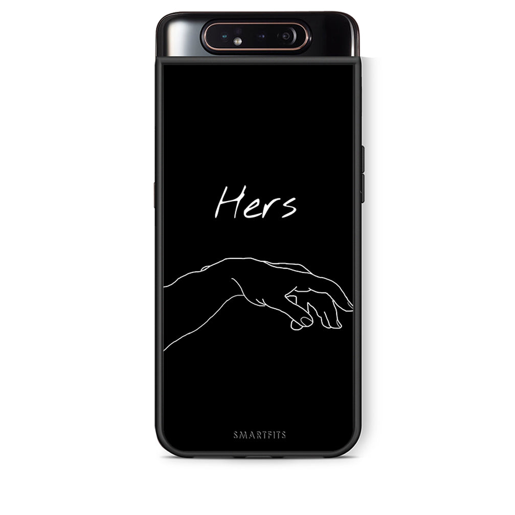Samsung A80 Aeshetic Love 1 Θήκη Αγίου Βαλεντίνου από τη Smartfits με σχέδιο στο πίσω μέρος και μαύρο περίβλημα | Smartphone case with colorful back and black bezels by Smartfits