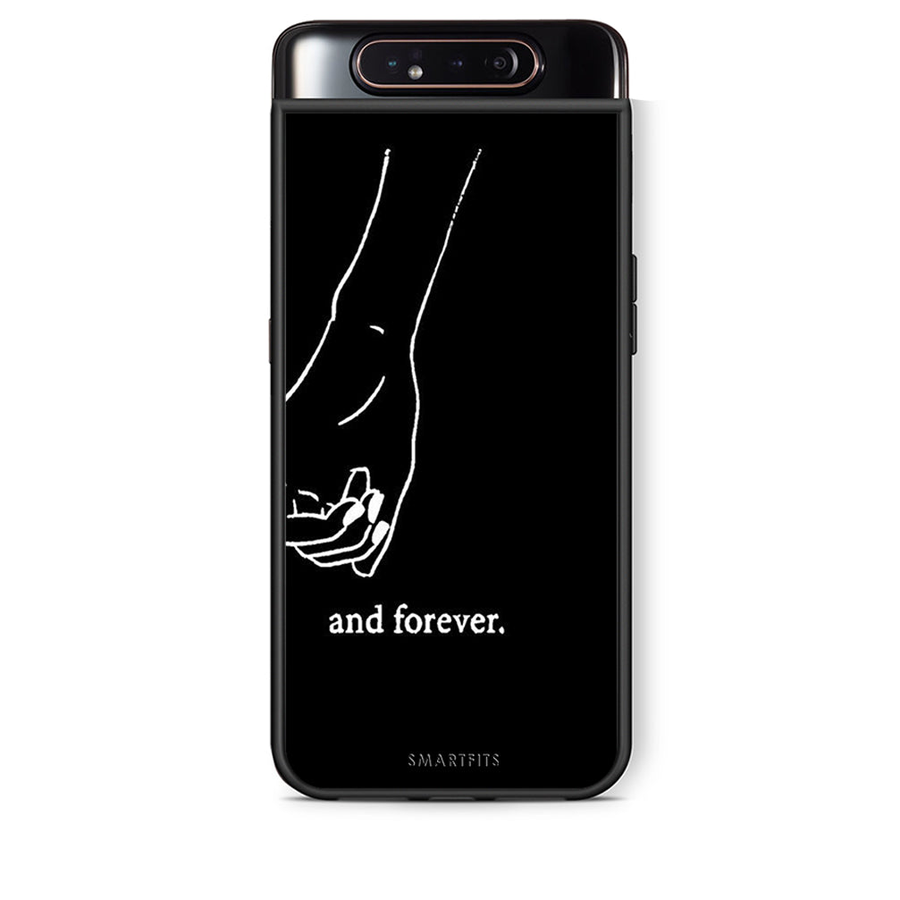 Samsung A80 Always & Forever 2 Θήκη Αγίου Βαλεντίνου από τη Smartfits με σχέδιο στο πίσω μέρος και μαύρο περίβλημα | Smartphone case with colorful back and black bezels by Smartfits