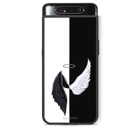 Thumbnail for Samsung A80 Angels Demons θήκη από τη Smartfits με σχέδιο στο πίσω μέρος και μαύρο περίβλημα | Smartphone case with colorful back and black bezels by Smartfits