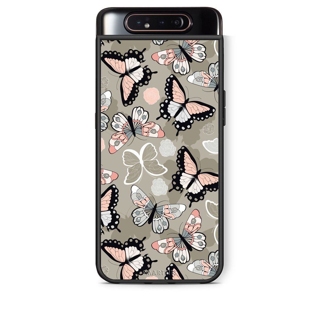 135 - Samsung A80 Butterflies Boho case, cover, bumper