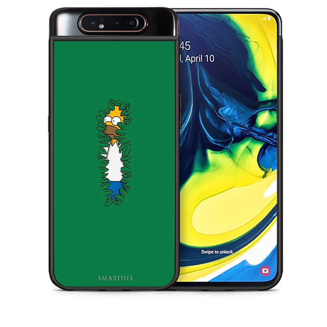 Θήκη Αγίου Βαλεντίνου Samsung A80 Bush Man από τη Smartfits με σχέδιο στο πίσω μέρος και μαύρο περίβλημα | Samsung A80 Bush Man case with colorful back and black bezels