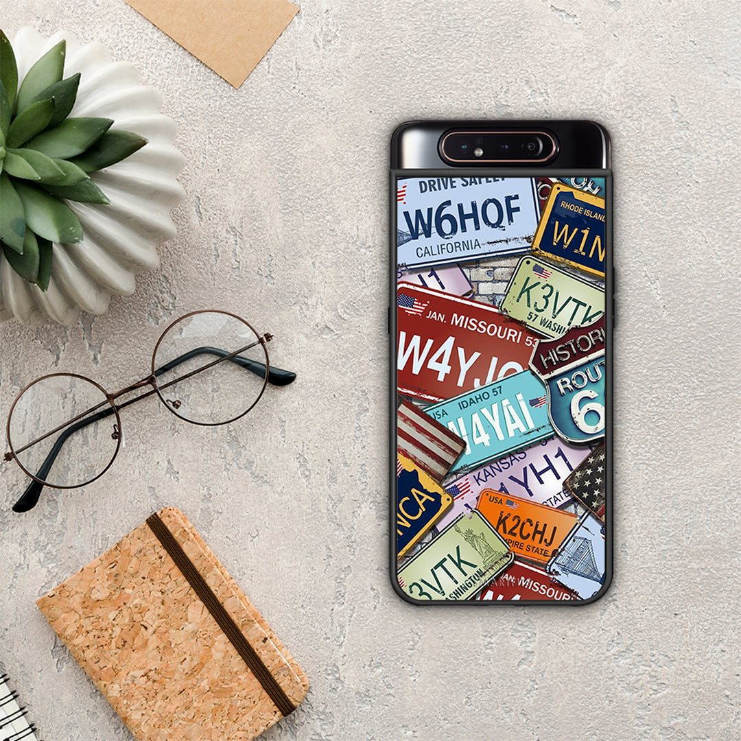 Car Plates - Samsung Galaxy A80 case