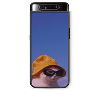 Thumbnail for Samsung A80 Cat Diva θήκη από τη Smartfits με σχέδιο στο πίσω μέρος και μαύρο περίβλημα | Smartphone case with colorful back and black bezels by Smartfits