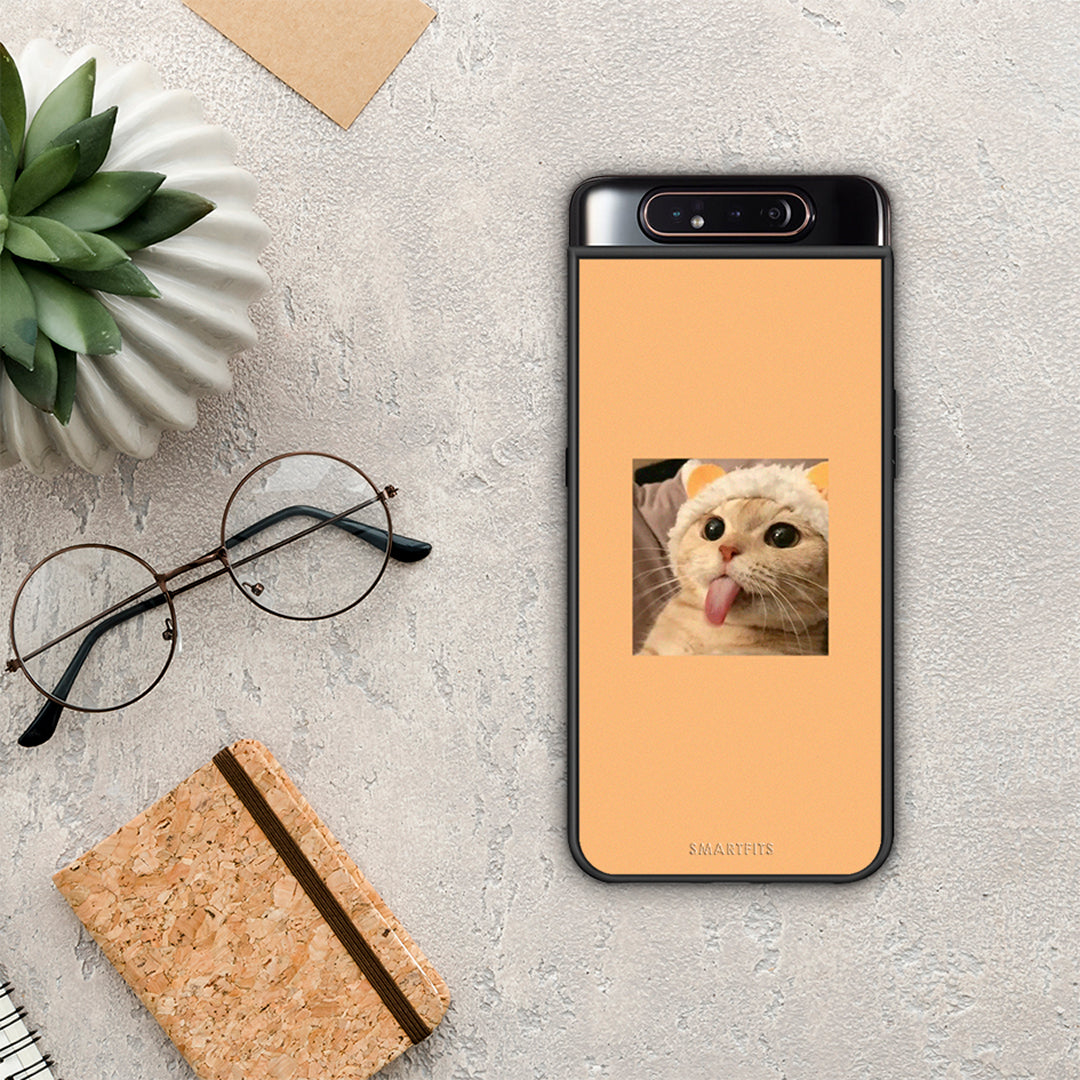 Cat Tongue - Samsung Galaxy A80 case