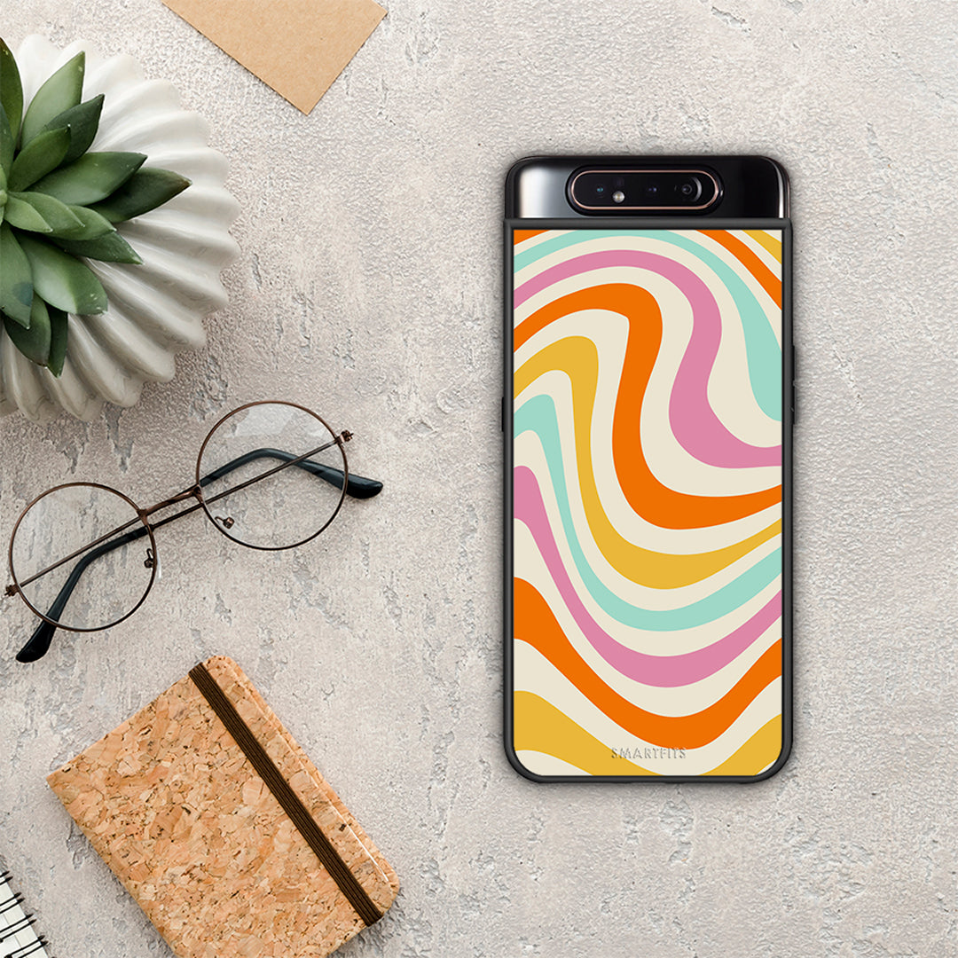 Colorful Waves - Samsung Galaxy A80 case