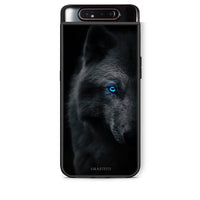 Thumbnail for Samsung A80 Dark Wolf θήκη από τη Smartfits με σχέδιο στο πίσω μέρος και μαύρο περίβλημα | Smartphone case with colorful back and black bezels by Smartfits