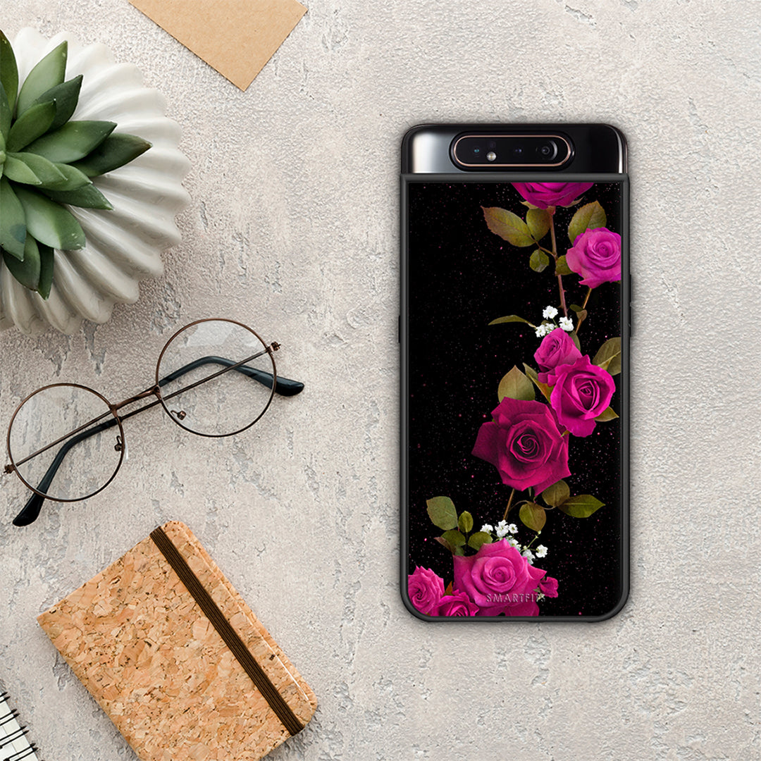 Flower Red Roses - Samsung Galaxy A80 case