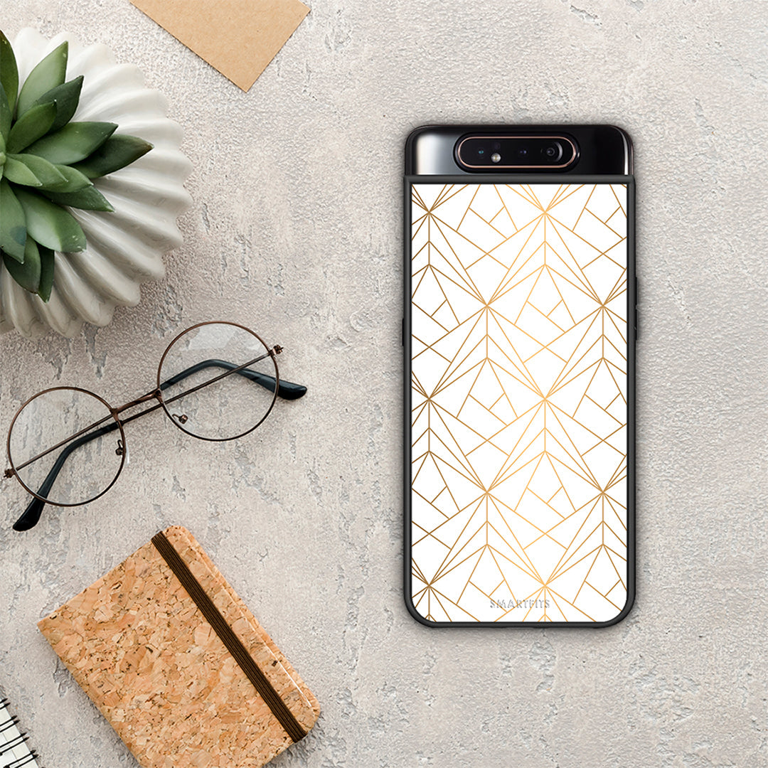 Geometric Luxury White - Samsung Galaxy A80 case
