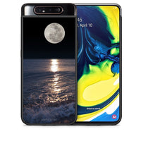 Thumbnail for Θήκη Samsung A80 Moon Landscape από τη Smartfits με σχέδιο στο πίσω μέρος και μαύρο περίβλημα | Samsung A80 Moon Landscape case with colorful back and black bezels