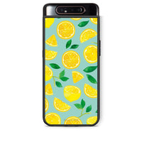 Thumbnail for Samsung A80 Lemons θήκη από τη Smartfits με σχέδιο στο πίσω μέρος και μαύρο περίβλημα | Smartphone case with colorful back and black bezels by Smartfits