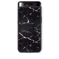 Thumbnail for 4 - Samsung A80 Black Rosegold Marble case, cover, bumper