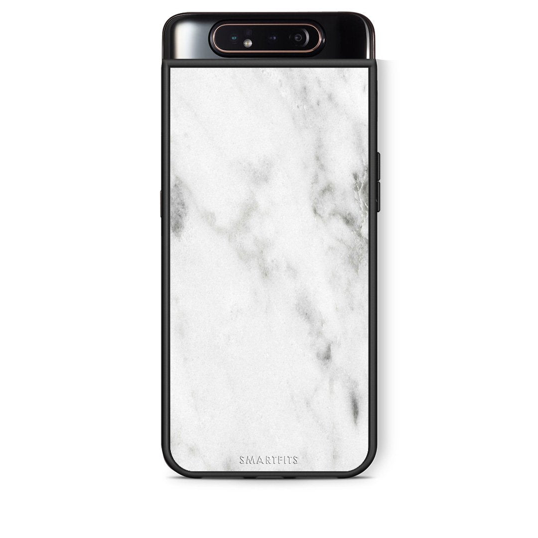2 - Samsung A80 White marble case, cover, bumper