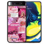 Thumbnail for Θήκη Αγίου Βαλεντίνου Samsung A80 Pink Love από τη Smartfits με σχέδιο στο πίσω μέρος και μαύρο περίβλημα | Samsung A80 Pink Love case with colorful back and black bezels