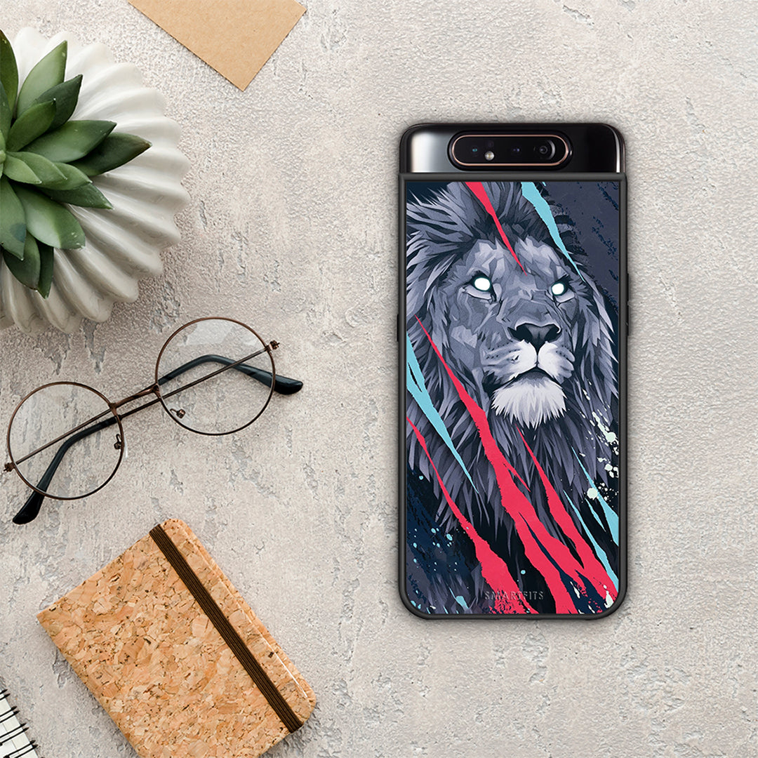 PopArt Lion Designer - Samsung Galaxy A80 case