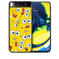 Thumbnail for Θήκη Samsung A80 Sponge PopArt από τη Smartfits με σχέδιο στο πίσω μέρος και μαύρο περίβλημα | Samsung A80 Sponge PopArt case with colorful back and black bezels