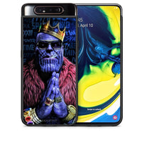 Thumbnail for Θήκη Samsung A80 Thanos PopArt από τη Smartfits με σχέδιο στο πίσω μέρος και μαύρο περίβλημα | Samsung A80 Thanos PopArt case with colorful back and black bezels